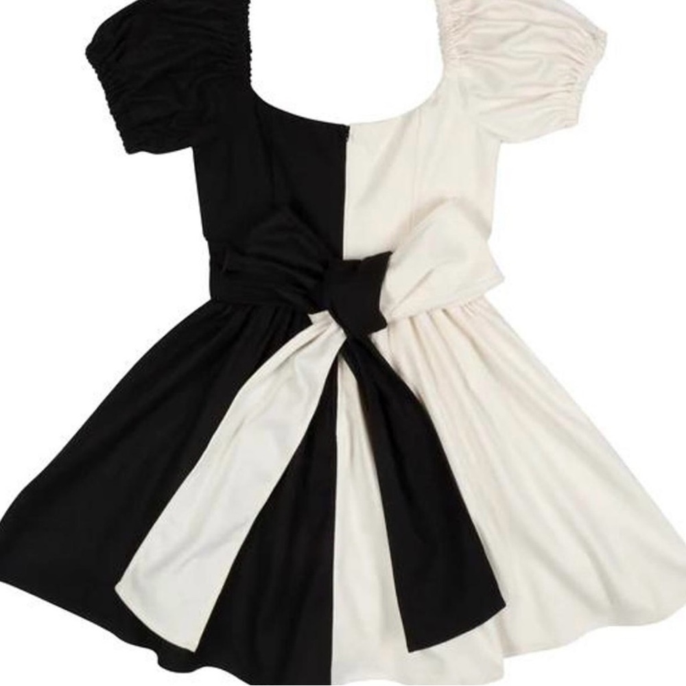 ISO! Fashion Brand Company Black and Cream Mini Dress *M,L, or XL* - Picture 4 of 4